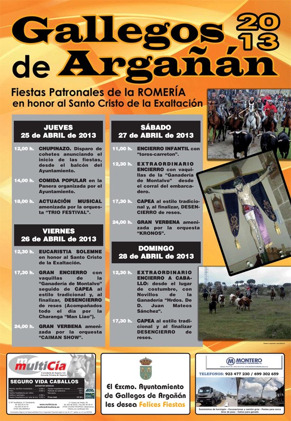 Romería en honor al Santo Cristo de la Exaltación 2013 Gallegos de Argañán